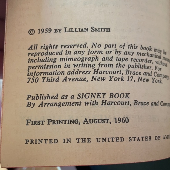 1960 ONE HOUR by Lillian Smith Paperback book - Picture 6 of 7